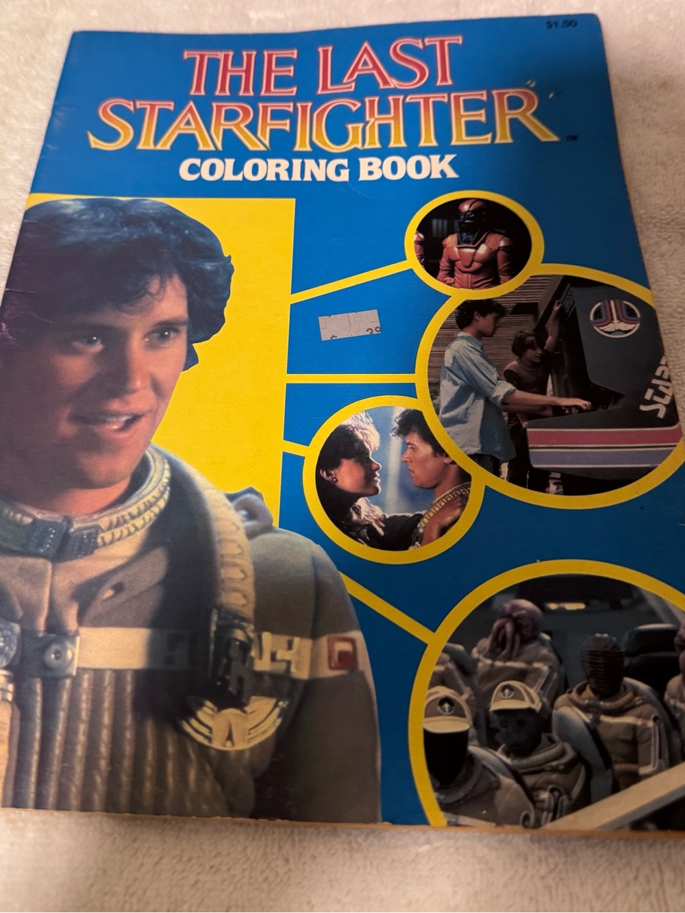 Vtg 1984 The Last Starfighter Coloring Book Grosset Dunlap UNCOLORED Movie Rare
